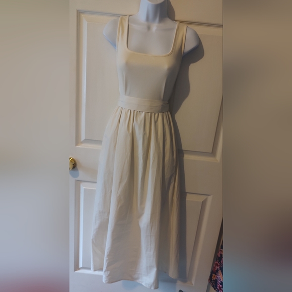 Who What Wear Maxi Dress, Size Large, Cream White - Picture 3 of 7